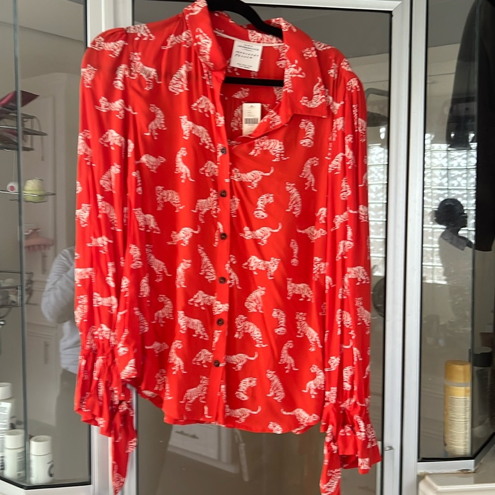 Anthropologie button down blouse nwt